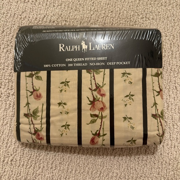 Ralph Lauren Bedding Rare Vintage Ralph Lauren Queen Size Sheet 0